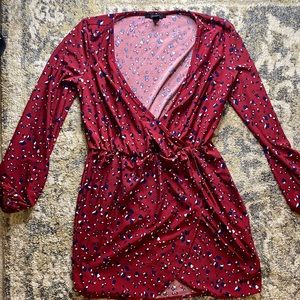 Cheetah Burgundy Dress
